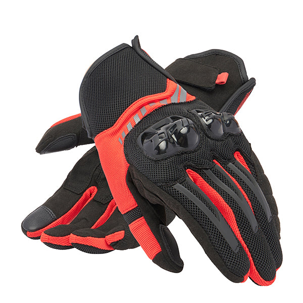 Dainese Mig 3 Air Textile Gloves - Black / Red