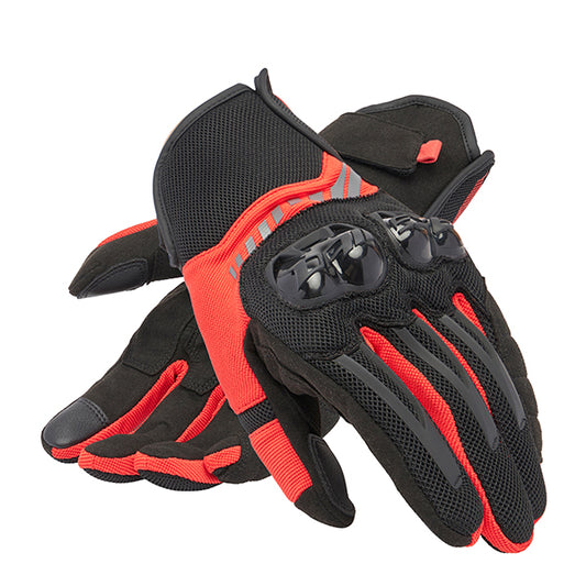 Dainese Mig 3 Air Textile Gloves - Black / Red