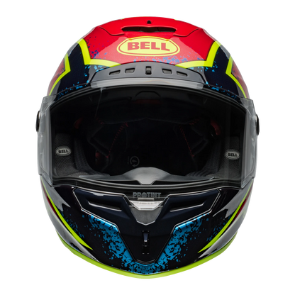 Bell Racestar Flex DLX Xenon - Gloss Blue / Retina