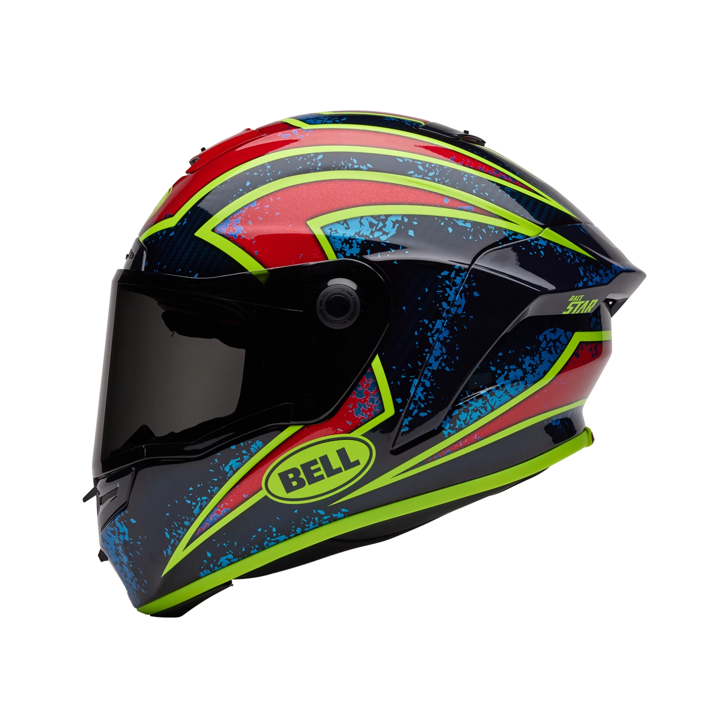 Bell Racestar Flex DLX Xenon - Gloss Blue / Retina