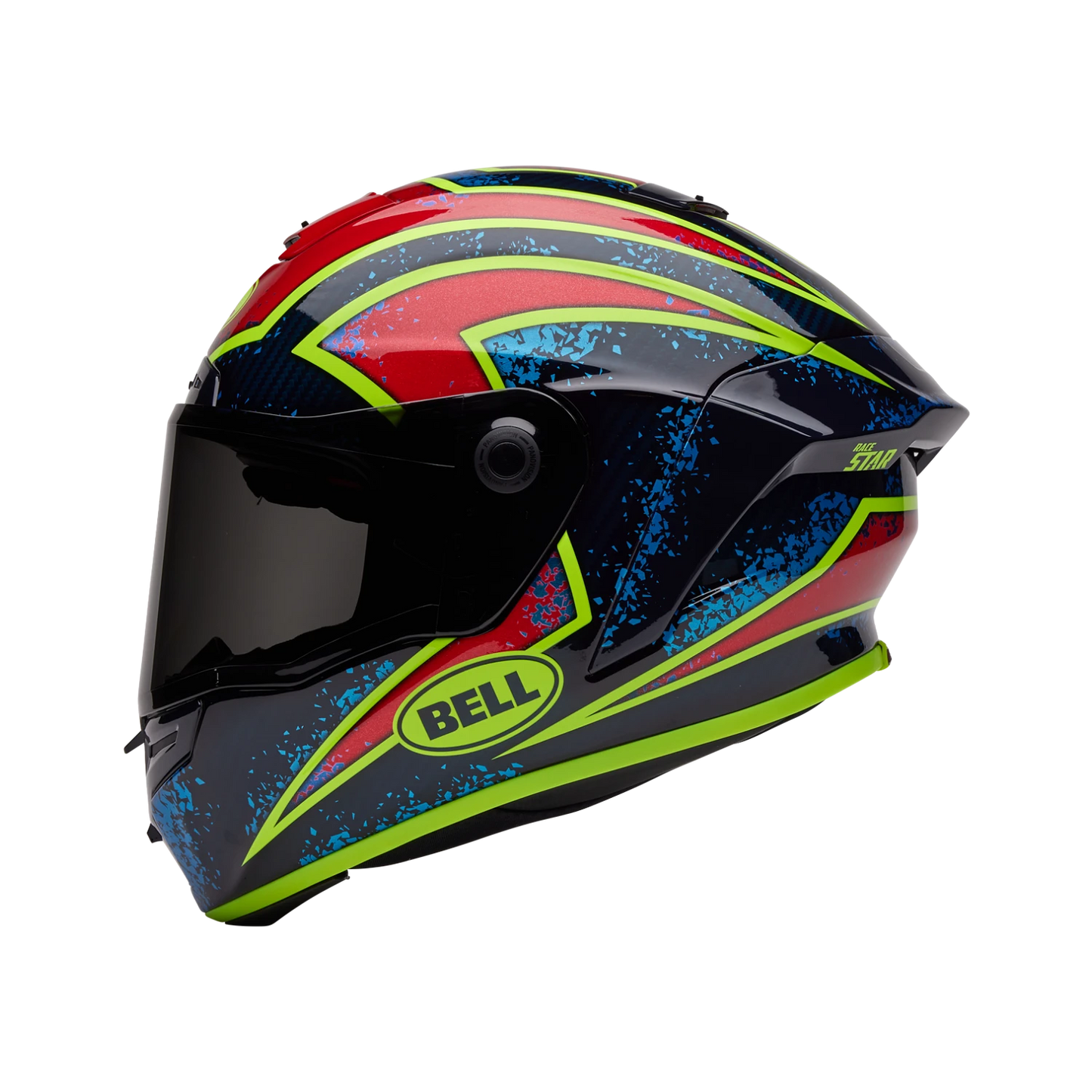 Bell Racestar Flex DLX Xenon - Gloss Blue / Retina