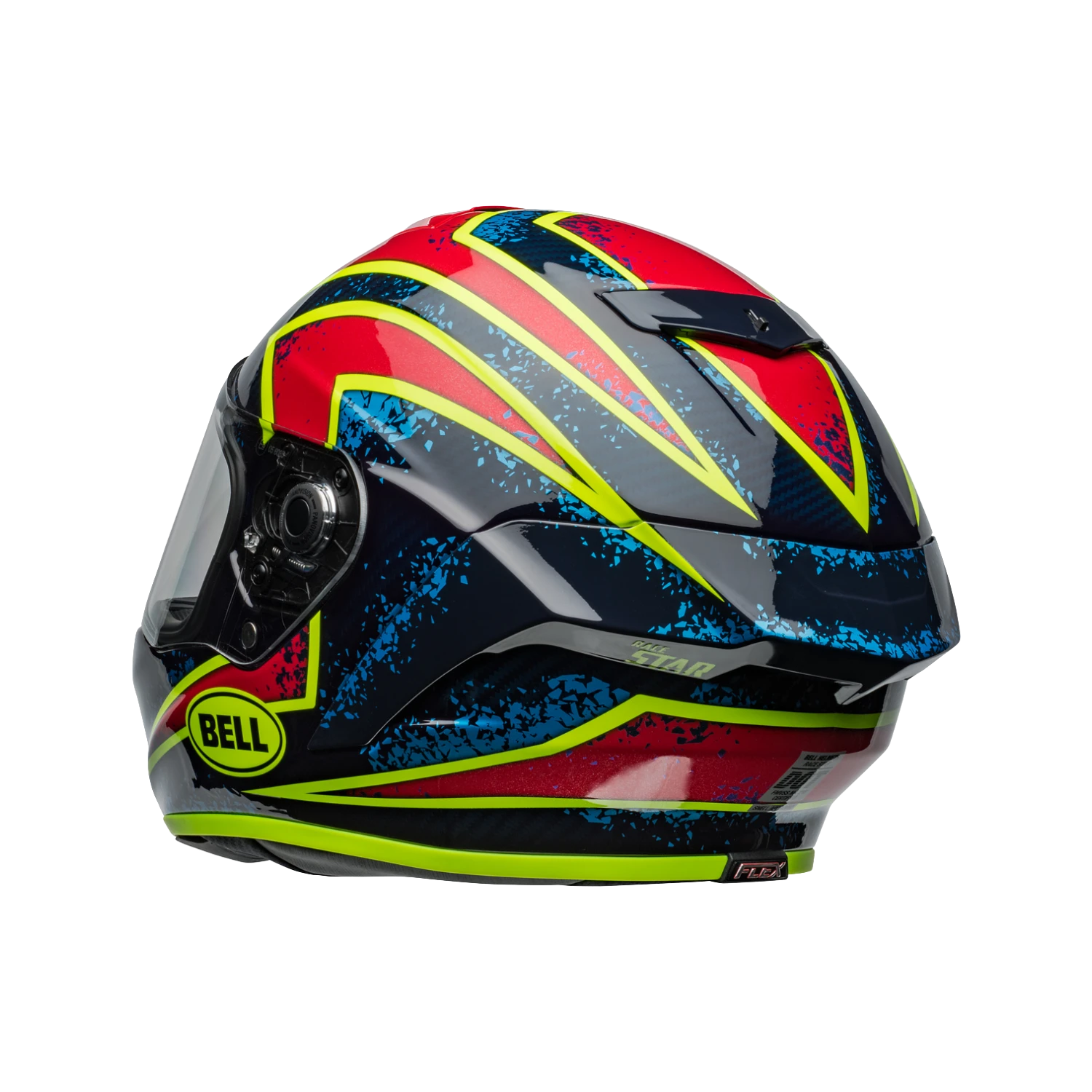 Bell Racestar Flex DLX Xenon - Gloss Blue / Retina