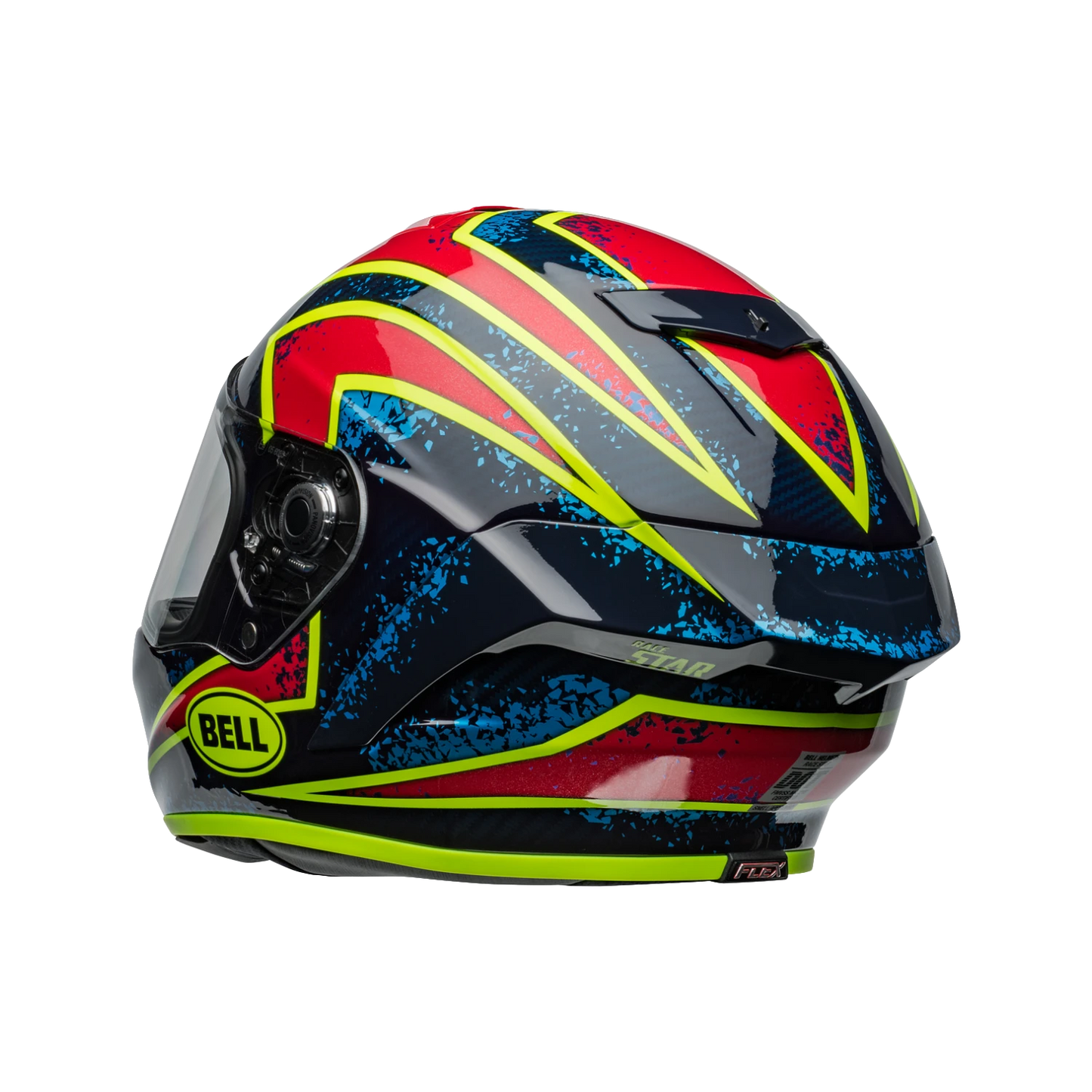 Bell Racestar Flex DLX Xenon - Gloss Blue / Retina
