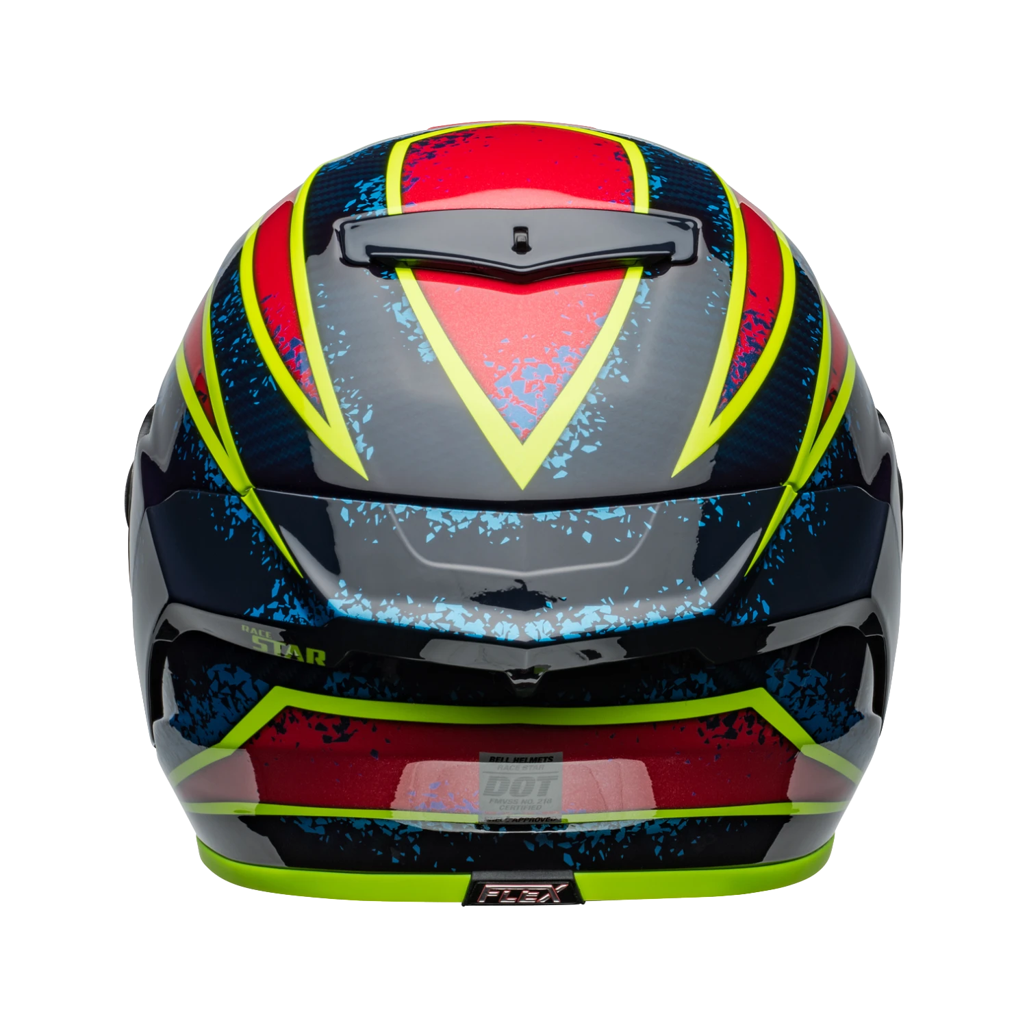 Bell Racestar Flex DLX Xenon - Gloss Blue / Retina