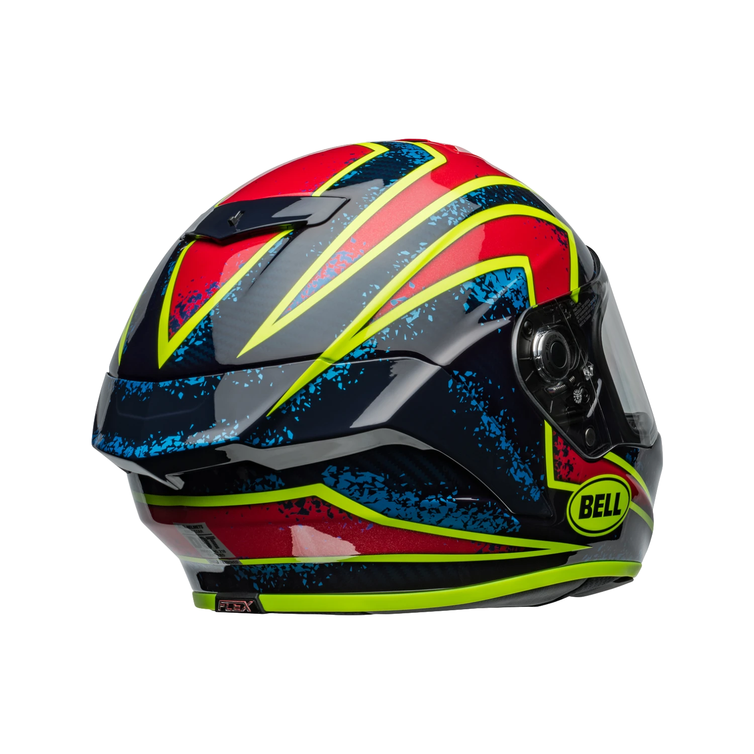 Bell Racestar Flex DLX Xenon - Gloss Blue / Retina