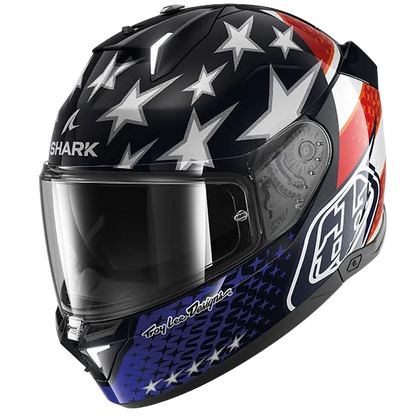 Shark Skwal I3 Full Face Helmet US Flag BRW - Black / Red / White