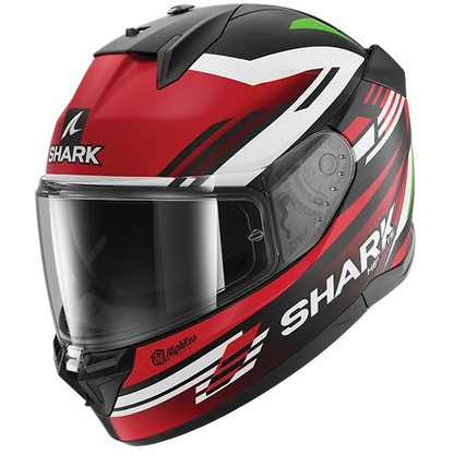Shark D-Skwal 3 FirstLap Full Face Helmet KRG - Black / Red / Green