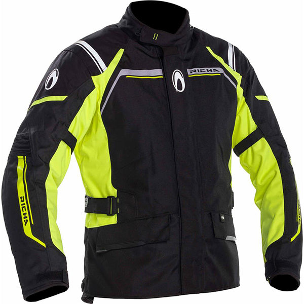 Richa Typhoon Rain Waterproof One-Piece Motorcycle Oversuit – Black/Fluo Yellow