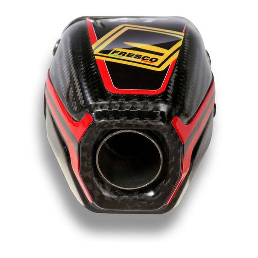 Fresco Silencer Carbon End Cap (Inc Rivets / Decal)