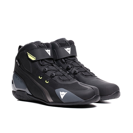 Dainese Herian D-Waterproof Shoes - Black / White / Yellow Fluo
