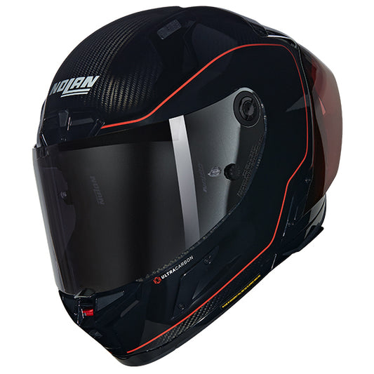 Nolan X-804 RS Carbon Full Face Helmet Asso Di Picche 342 - Black / Red