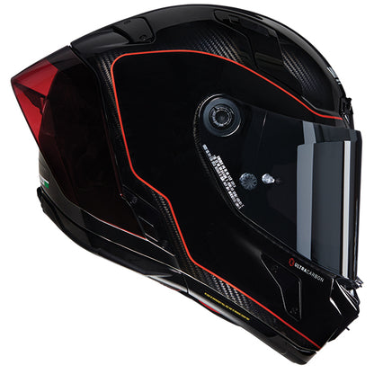Nolan X-804 RS Carbon Full Face Helmet Asso Di Picche 342 - Black / Red
