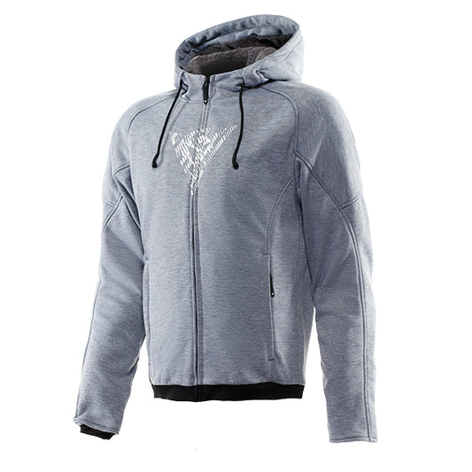 Dainese Bovisa Safety Hoodie Zip - Grey / Melange / Black