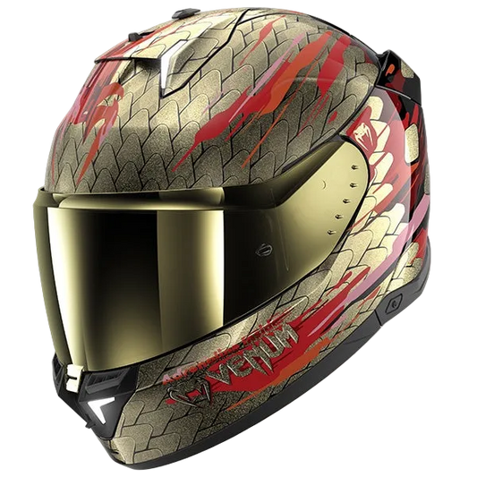 Shark Skwal I3 Full Face Helmet Venum KRQ - Black / Red / Gold