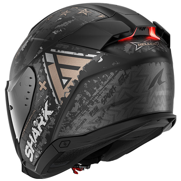 Shark Skwal I3 Jet Hellcat KUA - Matt Black / Chrome / Anthracite