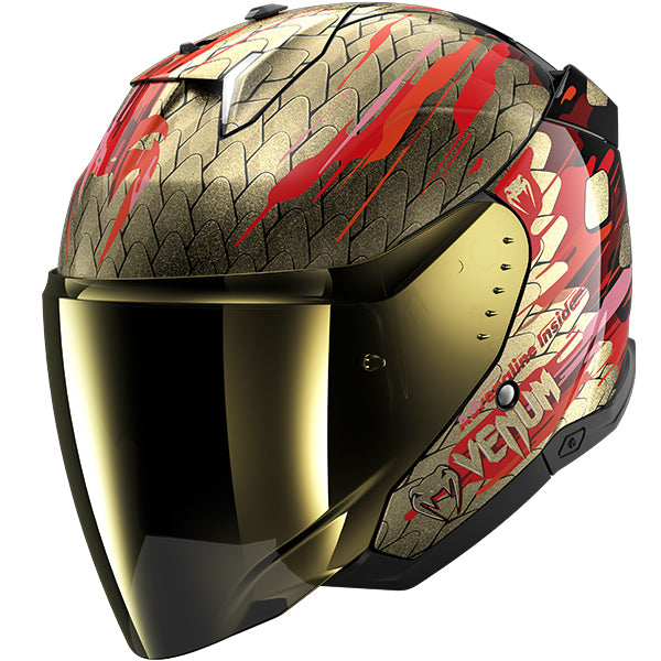 Shark Skwal I3 Jet Venum KRQ - Red / Gold