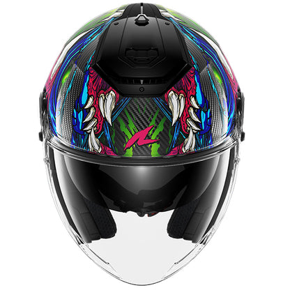 Shark RS Jet Carbon Shaytan KGV - Violet / Green / Blue