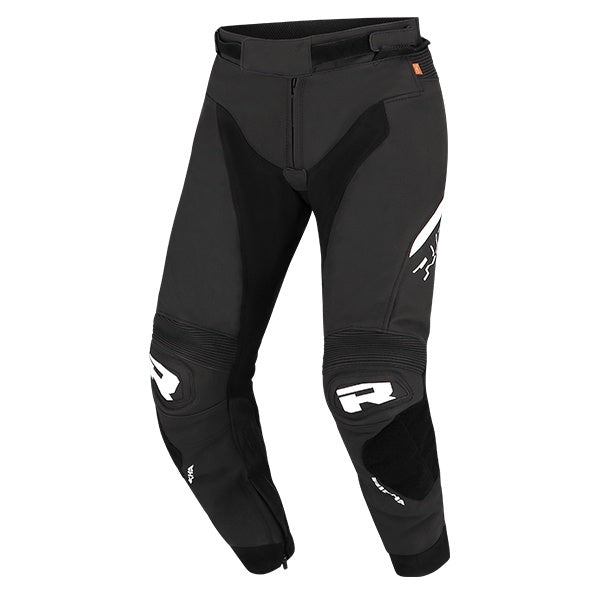 Richa Stradale Leather Sports Trousers Short Leg - Black / White