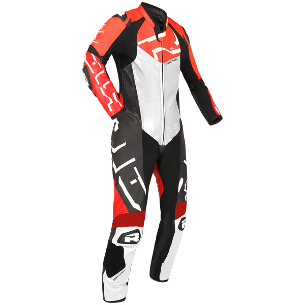 Richa Stradale GP Leather 1pc Suit - Blood Red / White
