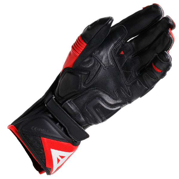 Dainese Fiero Metal Gloves - Black / Red / Lava / White