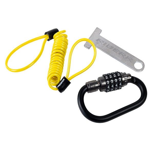 Riderr Helmet Lock Black - Yellow