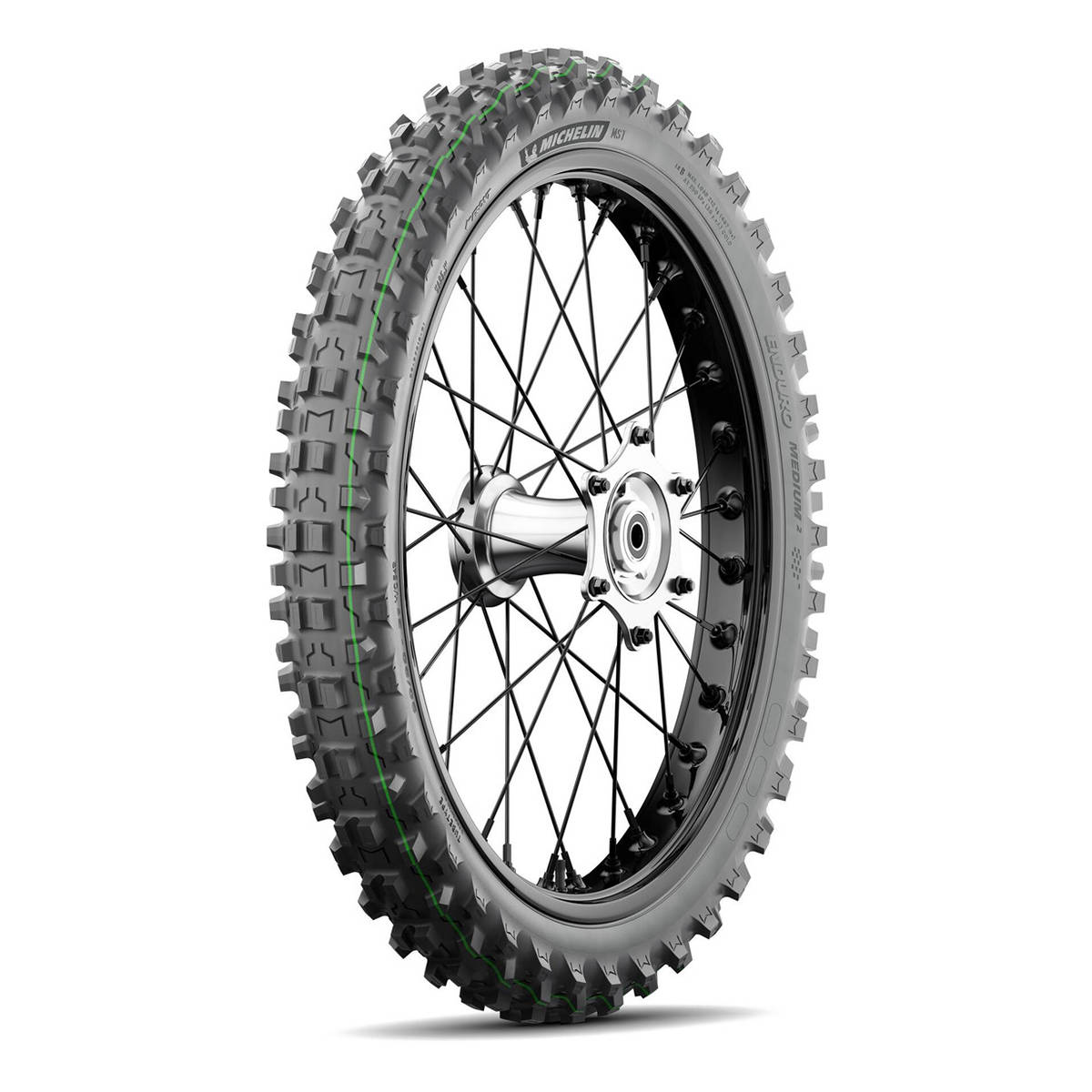 Michelin Enduro Medium 2 Front Tyre 90 / 100-21 - FIM App