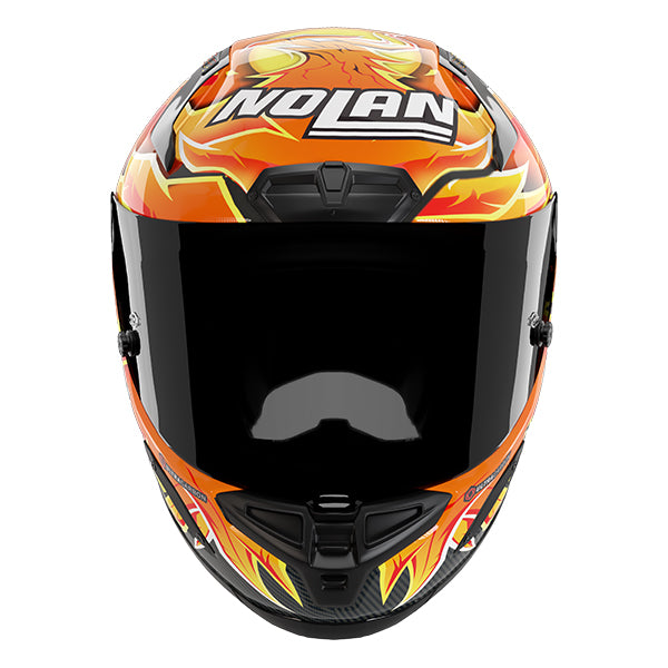 Nolan X-804 RS Replica Iannone 368 - Carbonio / Rosso / Arancione / Giallo