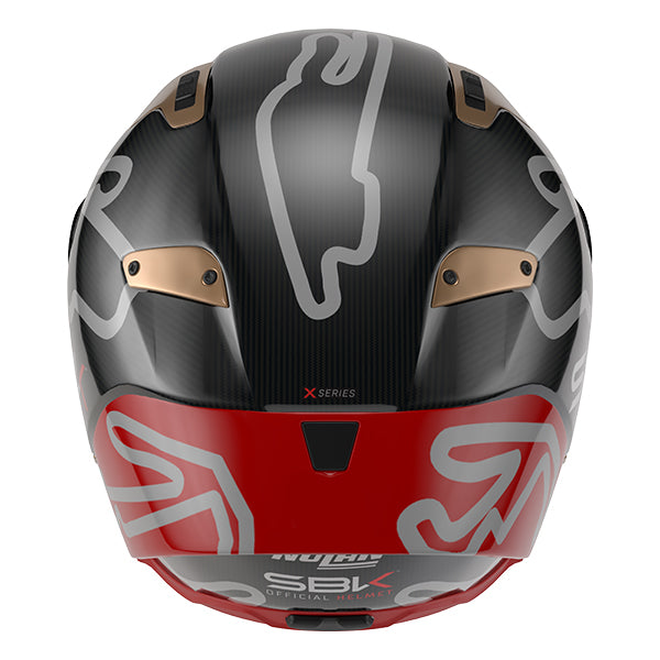 Nolan X-804 RS SBK 360 - Carbonio / Rosso / Oro
