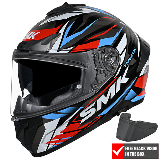 SMK Typhoon Rival GL213 - Black / Red / Blue