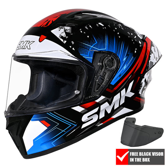 SMK Stellar Sport Flare GL215 - Black / White / Red / Blue