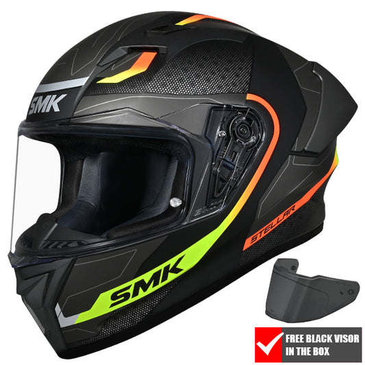SMK Stellar Sport Flare MA264 - Black / Grey / Yellow