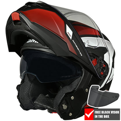 SMK Gullwing V2 Sonic MA231 - Matte Black / Grey / Red