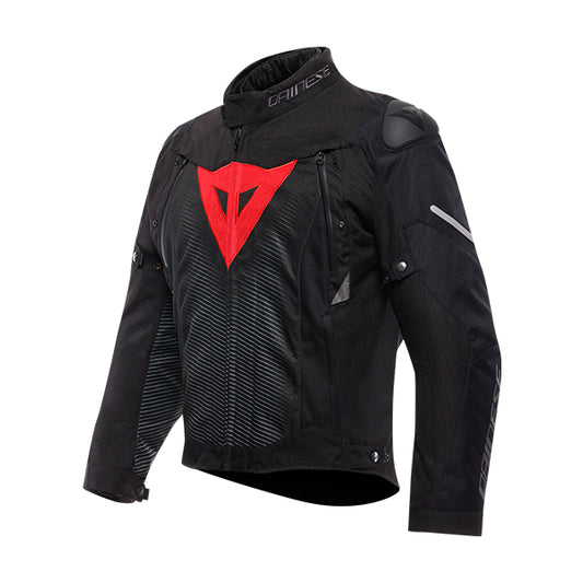 Dainese Super Sprint D-Dry Jacket - Black / Black / Red Lava