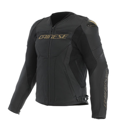 Dainese Racing 5 Leather Jacket - 885 Black / Gold