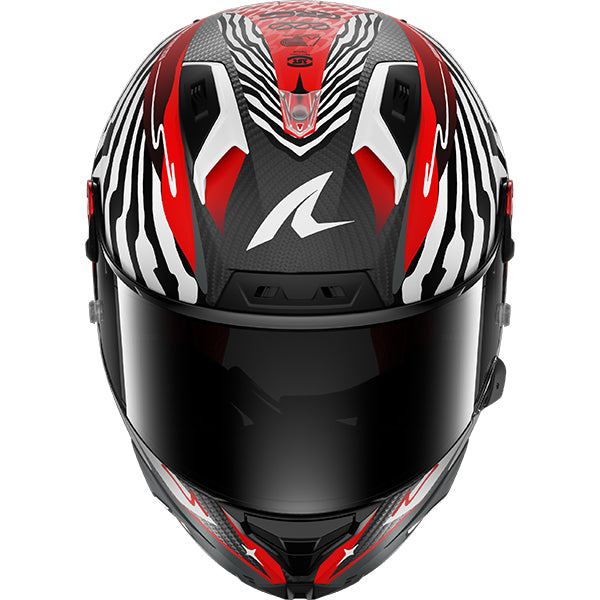 Shark Aeron-GP FIM 2 Speed-Fancy DWR - Matt Carbon / White / Red