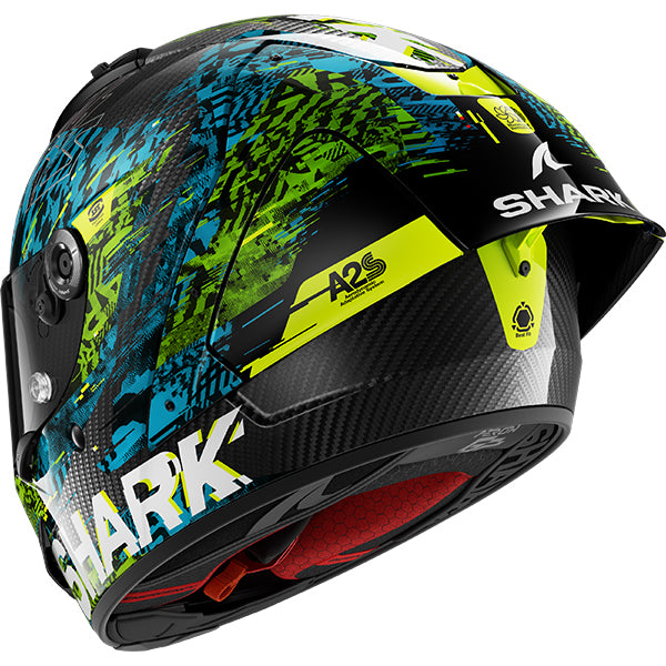 Shark Aeron-GP FIM 2 Speed-Vib DBG - Carbon / Blue / Green