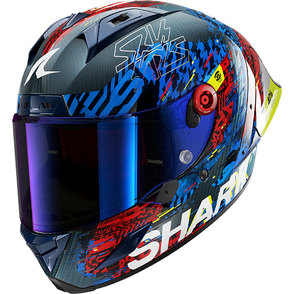 Shark Aeron GP FIM 2 Speed VIB DBR - Blue / Red