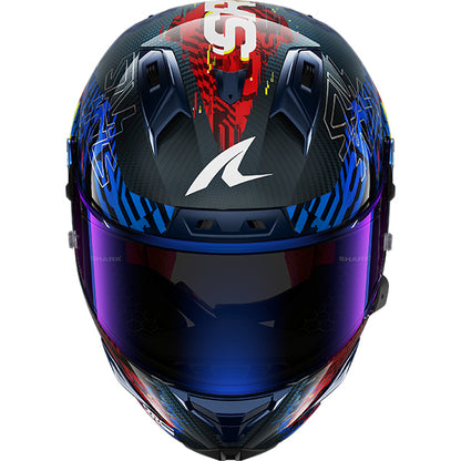 Shark Aeron-GP FIM 2 Speed-VIB DBR - Blue / Red