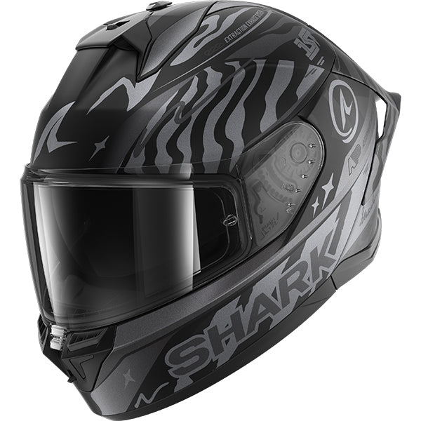 Shark Skwal Cup Speed-Fancy Mat KAS - Mat Black / Anthracite / Silver