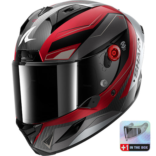 Shark Aeron Mekarium DRS - Carbon / Red / Silver