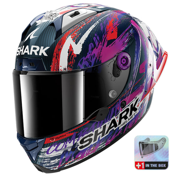Shark Aeron-GP FIM Zarco Sign DWV -Blue / Purple / Red