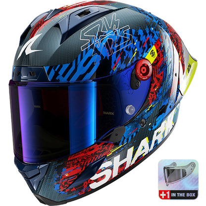 Shark Aeron-GP FIM 2 Speed-VIB DBR - Blue / Red