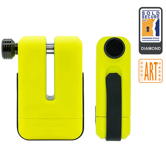 Hiplok MD1000 Disc Lock - Neon Yellow