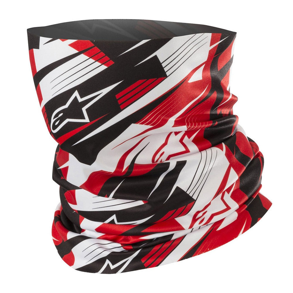 Blurred Neck Tube - Black / Red