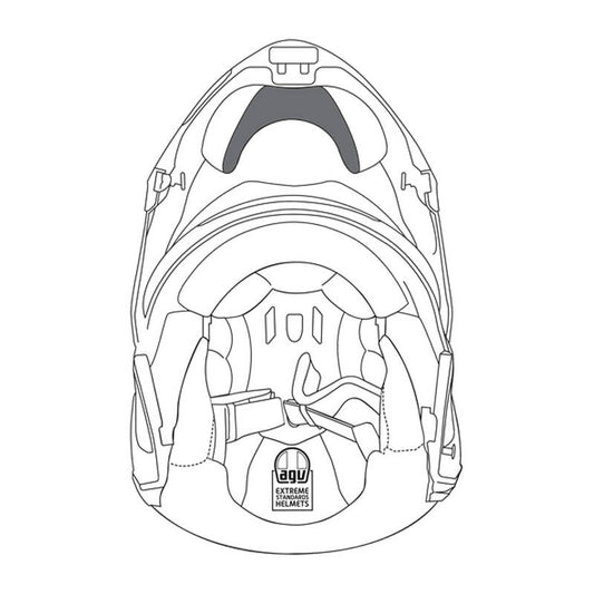 AGV Sports Modular Wind Protector - Summer - Black
