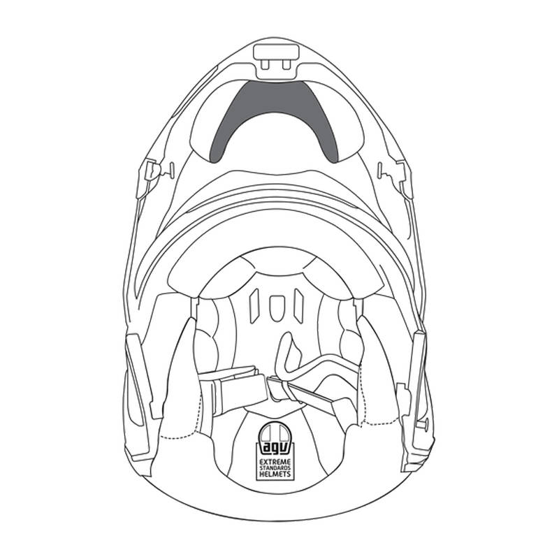 AGV Sports Modular Wind Protector - Summer - Black