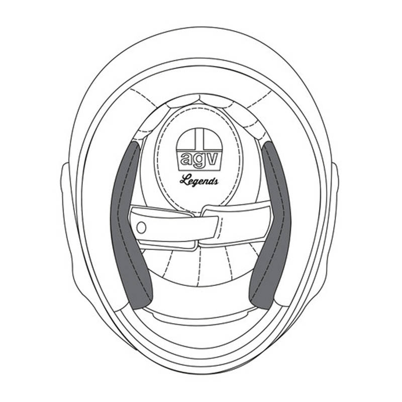 AGV X3000 Cheek Pad - Black