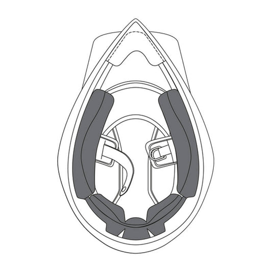 AGV AX9 Cheek Pads - Black