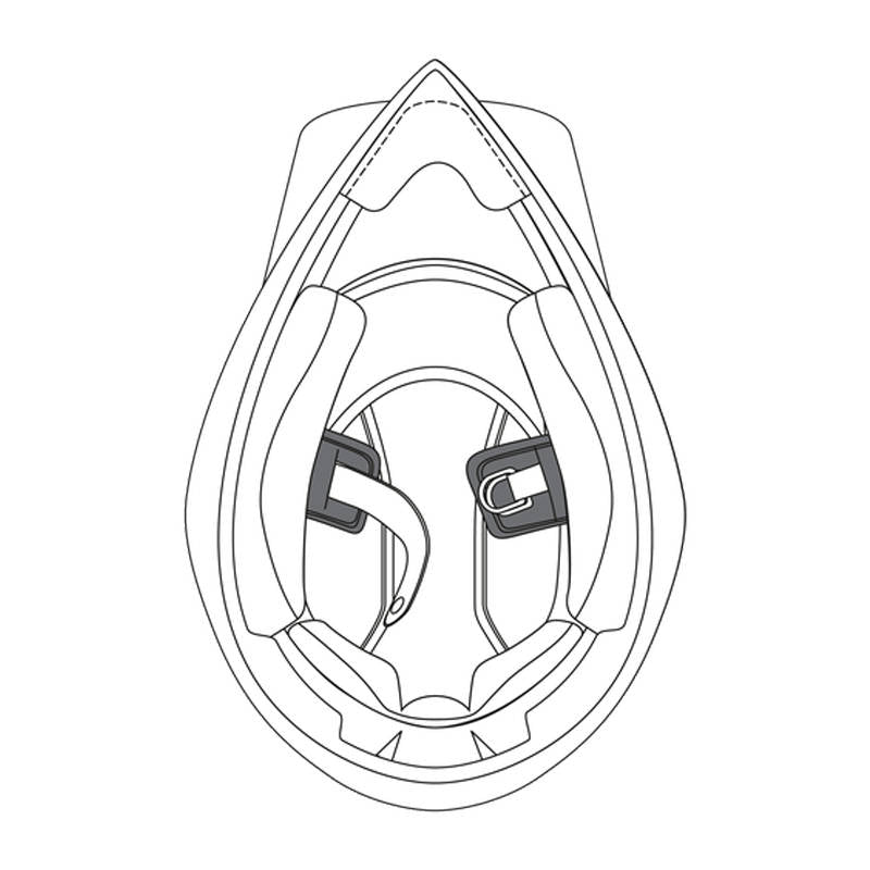 AGV AX9 Chin Strap - Black