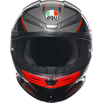 AGV K6-S Slashcut - Black / Grey / Red